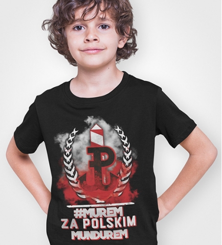 Koszulka dziecięca  MUREM ZA POLSKIM MUNDUREM 3